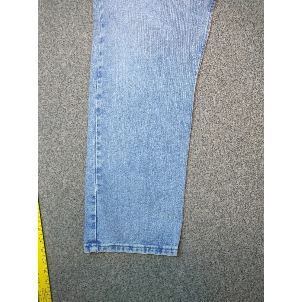 Wrangler 976T1SB Mens Light Wash Straight Leg Denim Jeans 40x31 Blue Cotton